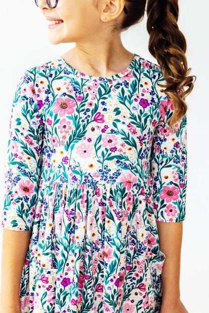 Wren Dress- Vivid Garden