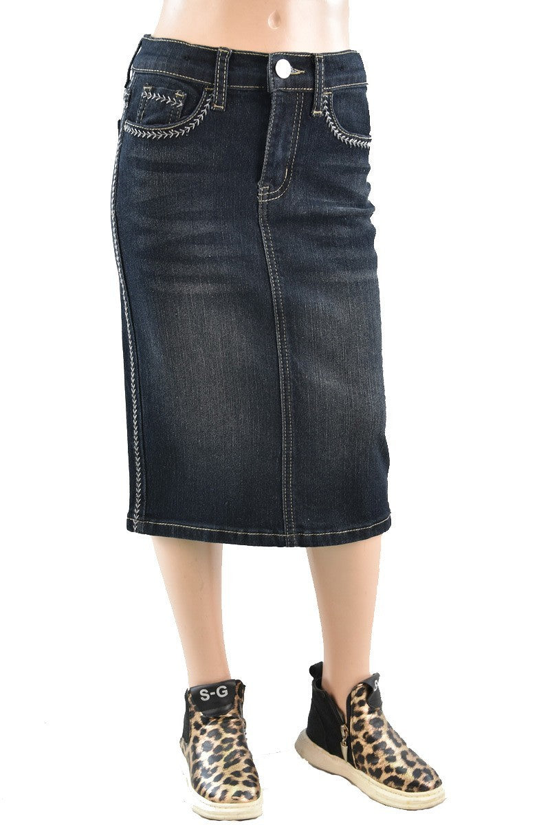Toddler and Girls Denim Skirt Midi Skirt Belt Coloured Skirt Toddler Skirt  Teen Modest Clothing Jean Midi Skirt Pocket Skirt - Etsy