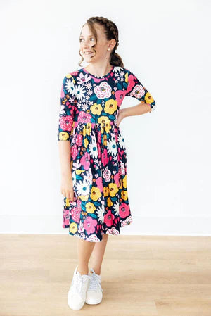 Wren Dress- Midnight Floral