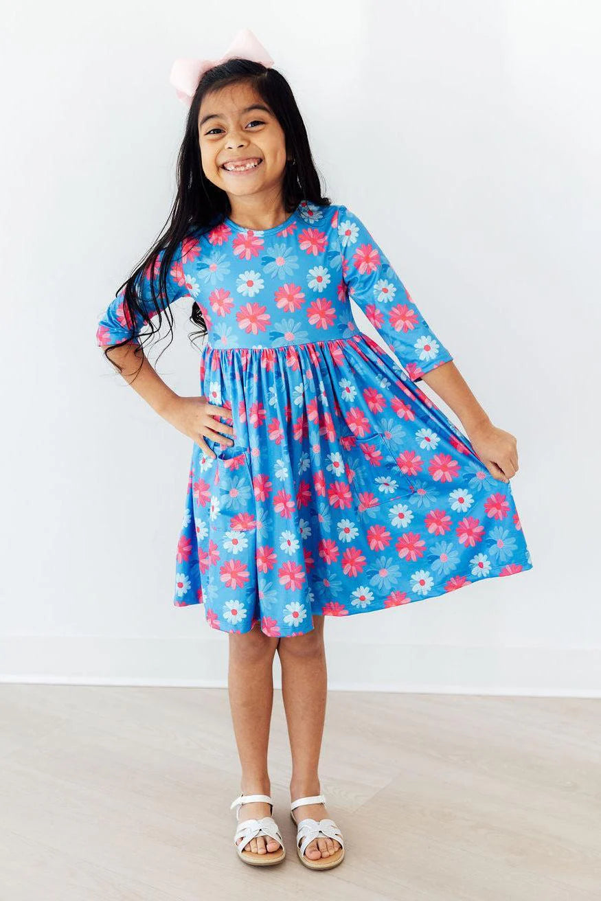 Wren Dress- Cotton Candy Daisy
