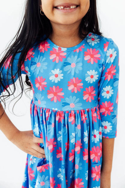 Wren Dress- Cotton Candy Daisy