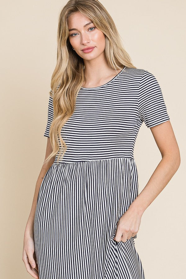 Leanne Dress- Stripes