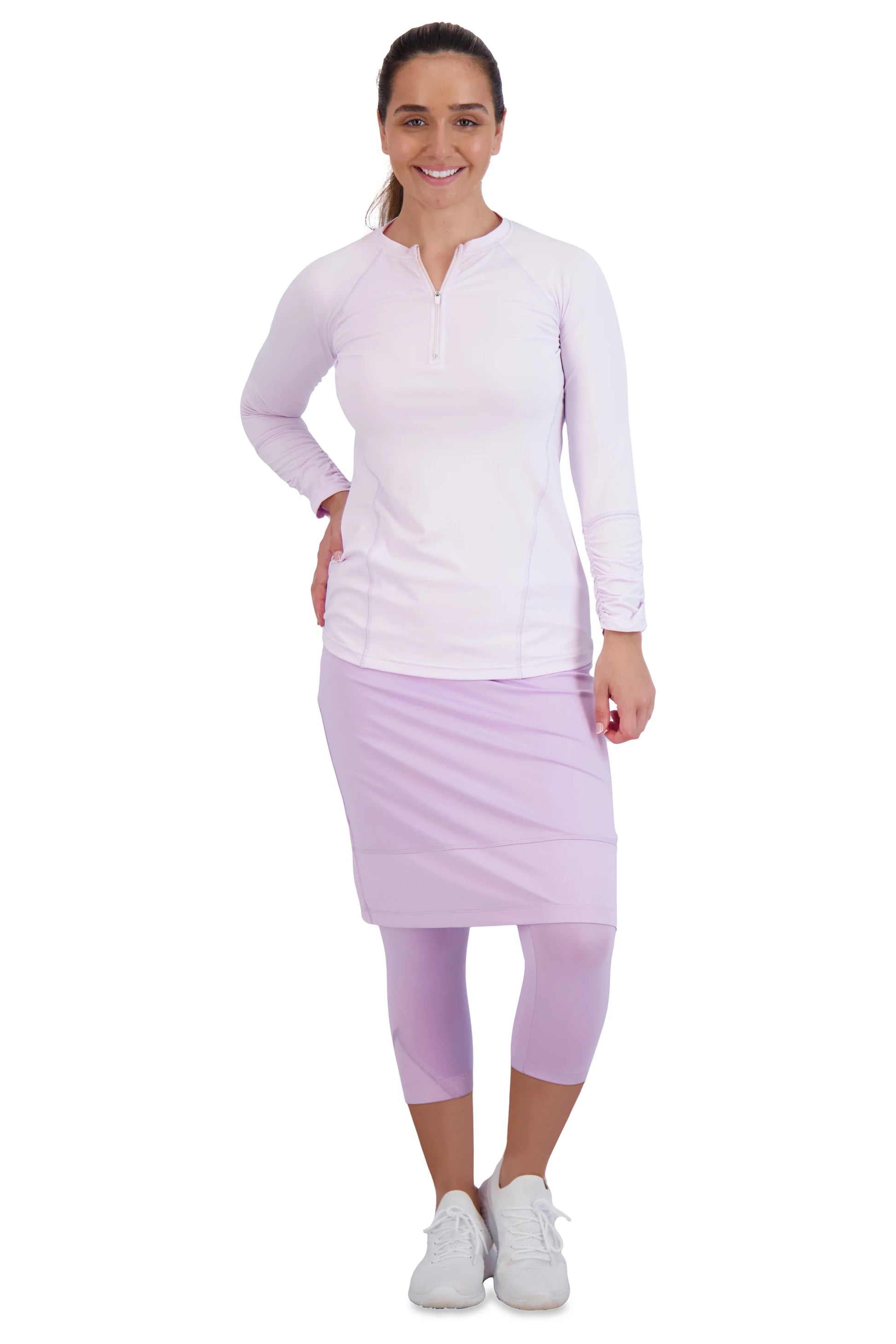 Tie Side Snoga Athletic Skirt in Silver Pink – Jupe De Abby